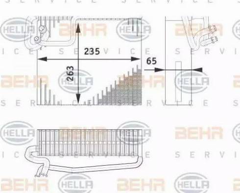 HELLA 8FV 351 330-181 - Випарник, кондиціонер autozip.com.ua