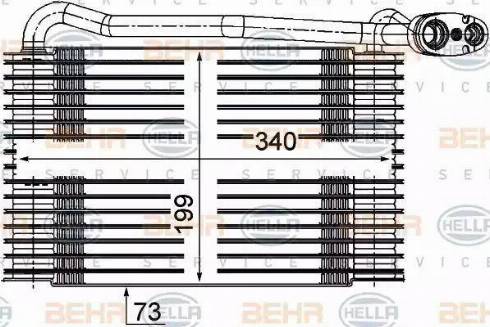 HELLA 8FV 351 210-171 - Випарник, кондиціонер autozip.com.ua