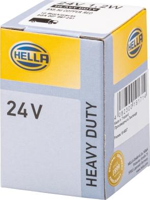 HELLA 8GA 007 997-261 - Лампа розжарювання, освітлення щитка приладів autozip.com.ua