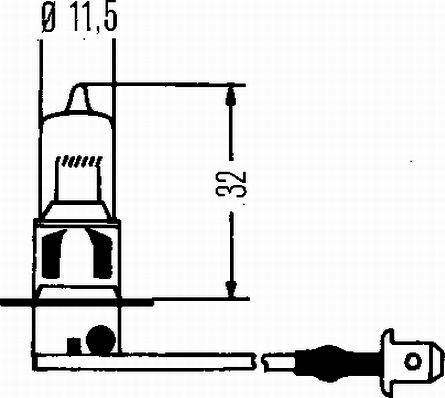 HELLA 8GH 002 090-153 - Лампа розжарювання, основна фара autozip.com.ua