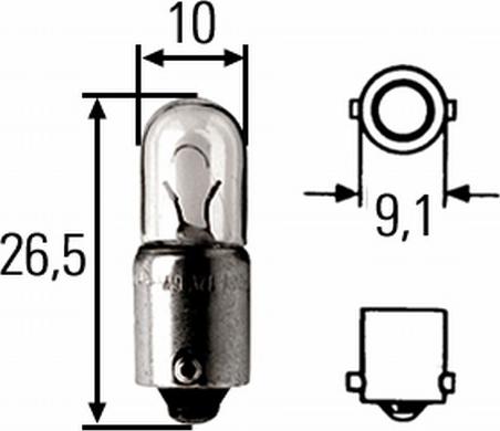 HELLA 8GP 008 285-001 - Лампа, лампа читання autozip.com.ua