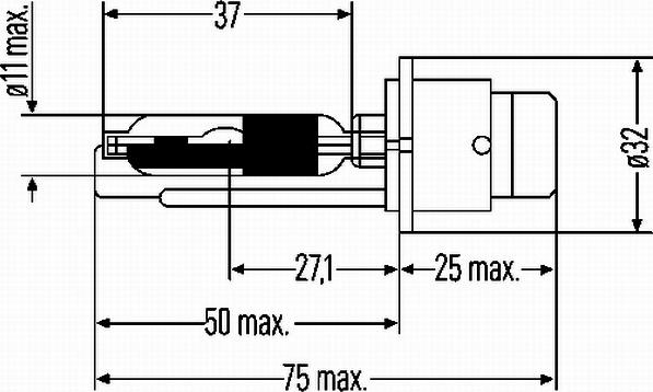 HELLA 8GS 007 001-197 - Лампа розжарювання autozip.com.ua