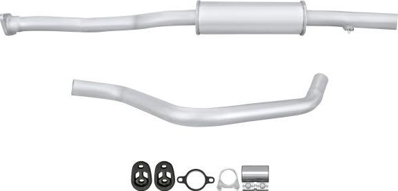 HELLA 8LC 366 024-021 - Середній глушник вихлопних газів autozip.com.ua