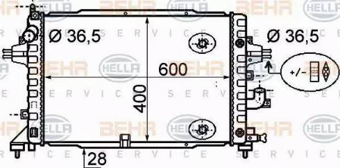 HELLA 8MK 376 790-044 - Радіатор, охолодження двигуна autozip.com.ua