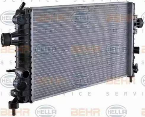 HELLA 8MK 376 754-081 - Радіатор, охолодження двигуна autozip.com.ua