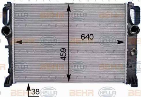 HELLA 8MK 376 769-791 - Радіатор, охолодження двигуна autozip.com.ua