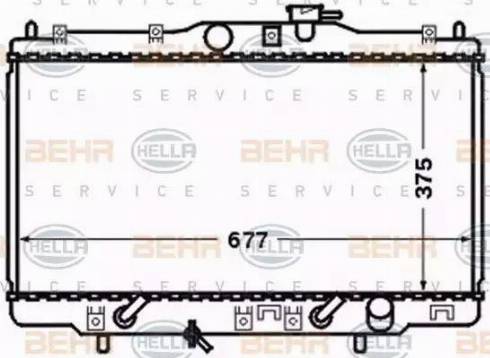 HELLA 8MK 376 768-251 - Радіатор, охолодження двигуна autozip.com.ua