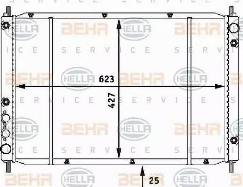 HELLA 8MK 376 707-201 - Радіатор, охолодження двигуна autozip.com.ua