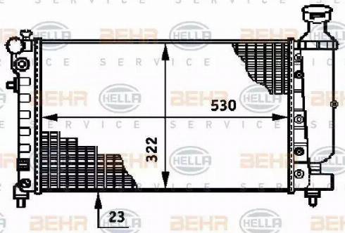 HELLA 8MK 376 719-791 - Радіатор, охолодження двигуна autozip.com.ua