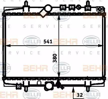 HELLA 8MK 376 714-421 - Радіатор, охолодження двигуна autozip.com.ua