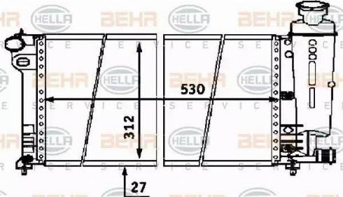 HELLA 8MK 376 716-451 - Радіатор, охолодження двигуна autozip.com.ua