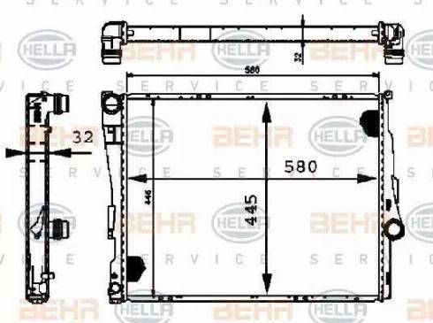 HELLA 8MK 376 716-241 - Радіатор, охолодження двигуна autozip.com.ua