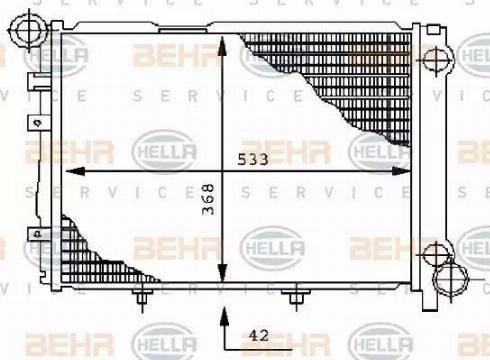 HELLA 8MK 376 711-351 - Радіатор, охолодження двигуна autozip.com.ua