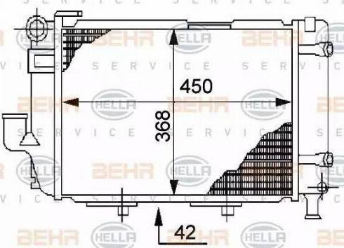 HELLA 8MK 376 711-361 - Радіатор, охолодження двигуна autozip.com.ua