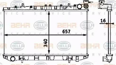 HELLA 8MK 376 718-501 - Радіатор, охолодження двигуна autozip.com.ua