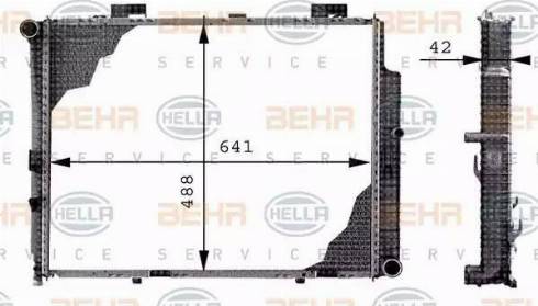 HELLA 8MK 376 712-644 - Радіатор, охолодження двигуна autozip.com.ua