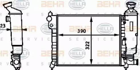 HELLA 8MK 376 720-001 - Радіатор, охолодження двигуна autozip.com.ua