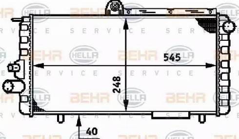 HELLA 8MK 376 720-121 - Радіатор, охолодження двигуна autozip.com.ua