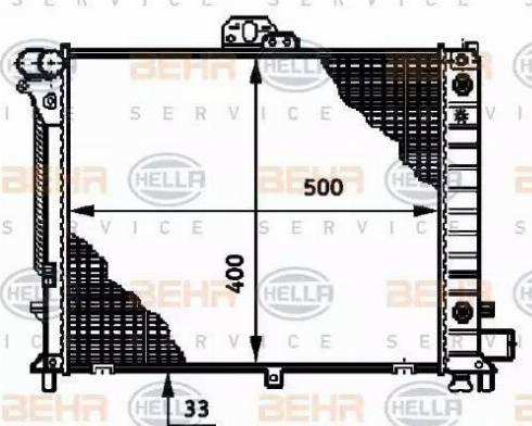 HELLA 8MK 376 720-781 - Радіатор, охолодження двигуна autozip.com.ua