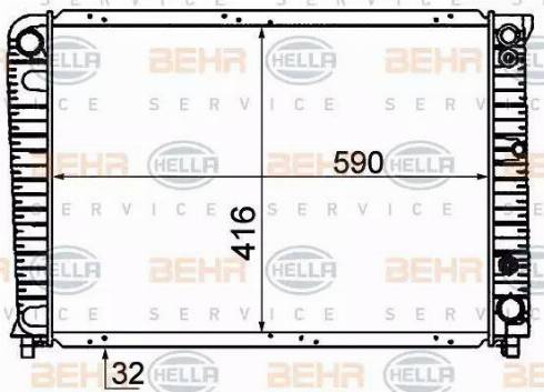 HELLA 8MK 376 720-721 - Радіатор, охолодження двигуна autozip.com.ua