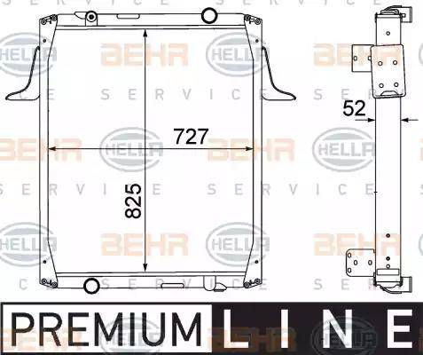 HELLA 8MK 376 774-681 - Радіатор, охолодження двигуна autozip.com.ua