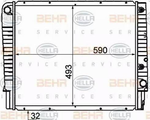 HELLA 8MK 376 774-211 - Радіатор, охолодження двигуна autozip.com.ua