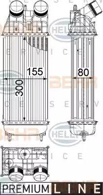 HELLA 8ML 376 822-241 - Интеркулер autozip.com.ua