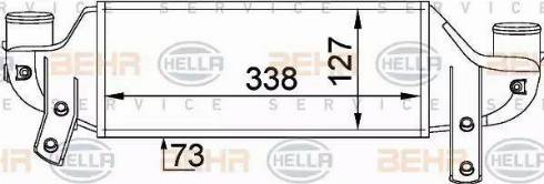 HELLA 8ML 376 746-621 - Интеркулер autozip.com.ua