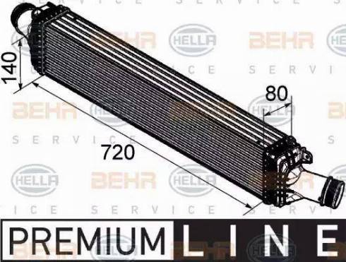 HELLA 8ML 376 746-181 - Интеркулер autozip.com.ua