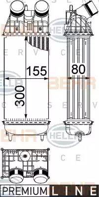 HELLA 8ML 376 746-771 - Интеркулер autozip.com.ua