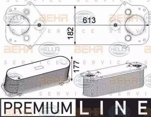 HELLA 8ML 376 750-501 - Интеркулер autozip.com.ua