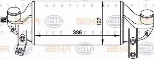 HELLA 8ML 376 765-091 - Интеркулер autozip.com.ua