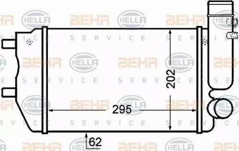 HELLA 8ML 376 727-571 - Интеркулер autozip.com.ua