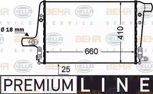 HELLA 8ML 376 776-041 - Интеркулер autozip.com.ua