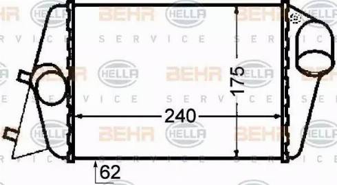 HELLA 8ML 376 776-281 - Интеркулер autozip.com.ua