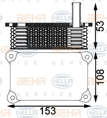 HELLA 8MO 376 797-171 - Масляний радіатор, рухове масло autozip.com.ua