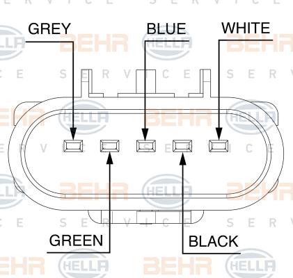 HELLA 8MV 376 758-301 - Вентилятор, охолодження двигуна autozip.com.ua