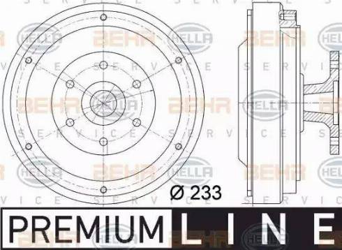 HELLA 8MV 376 729-351 - Зчеплення, вентилятор радіатора autozip.com.ua