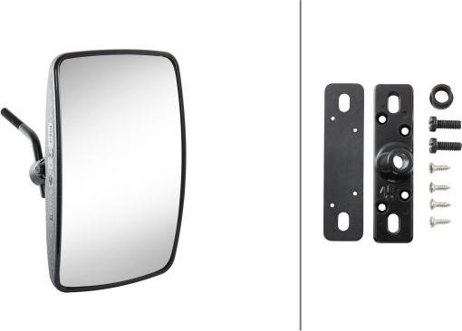 HELLA 8SB 501 137-031 - Зовнішнє дзеркало autozip.com.ua