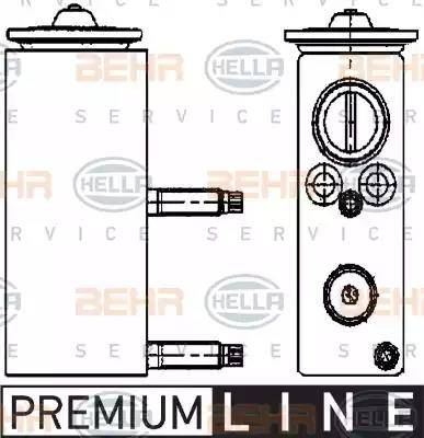 HELLA 8UW 351 234-461 - Розширювальний клапан, кондиціонер autozip.com.ua