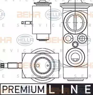 HELLA 8UW 351 234-401 - Розширювальний клапан, кондиціонер autozip.com.ua