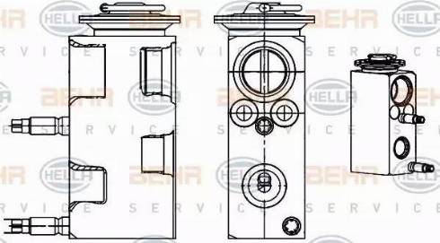 HELLA 8UW 351 234-521 - Розширювальний клапан, кондиціонер autozip.com.ua