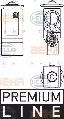 HELLA 8UW 351 234-221 - Розширювальний клапан, кондиціонер autozip.com.ua