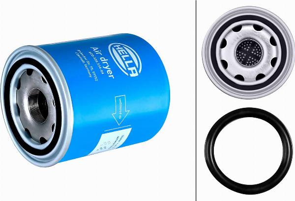 HELLA 8ZD 358 334-041 - Патрон осушувача повітря, пневматична система autozip.com.ua