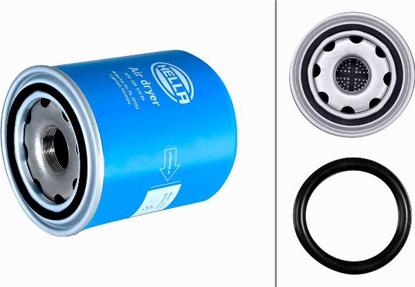 HELLA 8ZD 358 334-061 - Патрон осушувача повітря, пневматична система autozip.com.ua