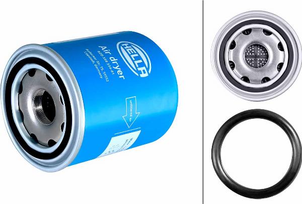 HELLA 8ZD 358 334-011 - Патрон осушувача повітря, пневматична система autozip.com.ua