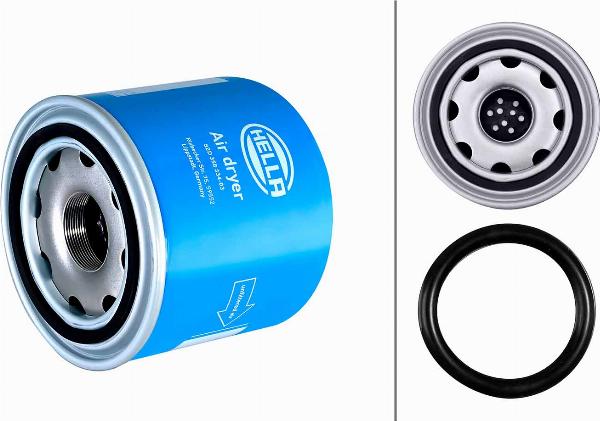 HELLA 8ZD 358 334-031 - Патрон осушувача повітря, пневматична система autozip.com.ua