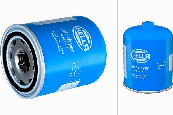 HELLA 8ZD 358 334-161 - Патрон осушувача повітря, пневматична система autozip.com.ua