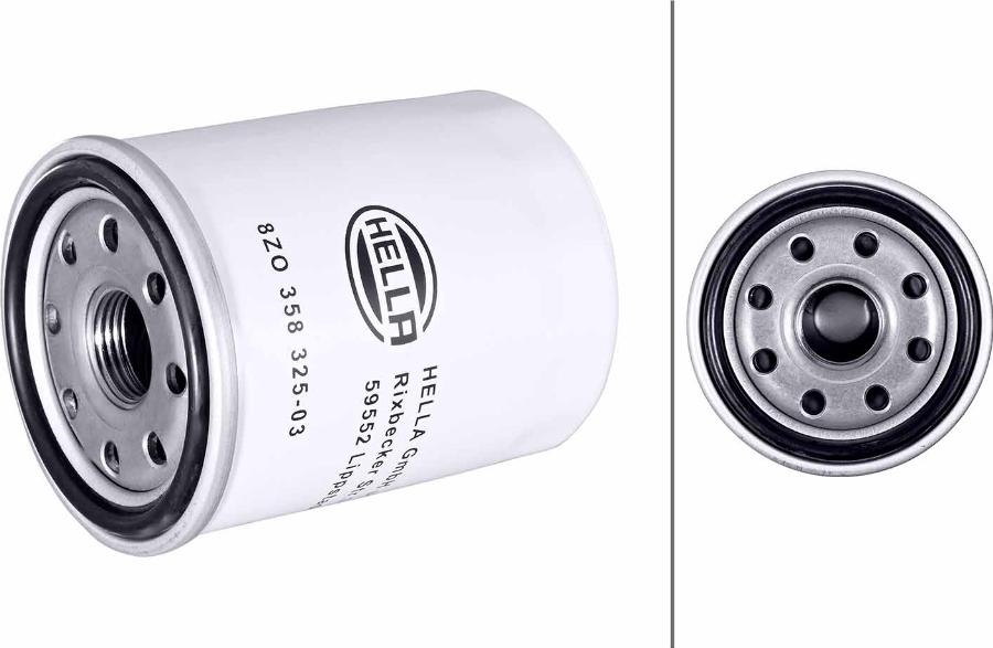 HELLA 8ZO 358 325-031 - Масляний фільтр autozip.com.ua