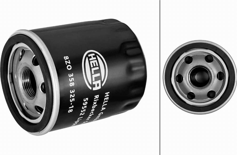 HELLA 8ZO 358 325-181 - Масляний фільтр autozip.com.ua